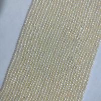 Round Cultured Freshwater Pearl Beads, DIY white Approx 15.35 Inch 