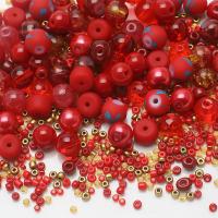 Смешанный Стеклянный Бисер, Seedbead, с Кристаллы, полированный, DIY & разнообразный, Много цветов для выбора, 2-8mm, продается сумка