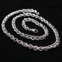 Нержавеющая сталь 304 Ожерелье, полированный, ювелирные изделия моды & Мужский, оригинальный цвет, 6mm, длина:Приблизительно 21.65 дюймовый, продается Strand