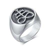 304 Stainless Steel Finger Ring, fashion jewelry & for man, 19mm 