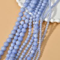 Natürliche violette Achat Perlen, Violetter Achat, rund, DIY & verschiedene Größen vorhanden, verkauft von Strang