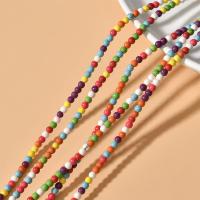 Synthetische Türkis Perlen, DIY & verschiedene Größen vorhanden, gemischte Farben, verkauft von Strang