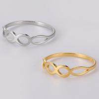 Couple Finger Rings, 304 Stainless Steel, Vacuum Ion Plating, Unisex & hollow 1*1.5mm,18*4.7mm 