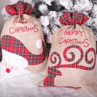 Linen Christmas Apple Bag, handmade, cute 
