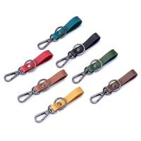PU Schlüsselanhänger, Leder, mit Eisen, unisex, keine, 110x15x5mm, verkauft von PC
