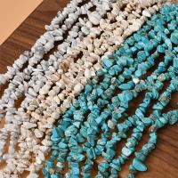 Natürliche Chips Türkis Perlen, DIY & verschiedenen Materialien für die Wahl, 9-12mm, Länge:ca. 31.5 ZollInch, ca. 235PCs/Strang, verkauft von Strang