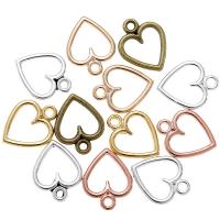 Zinc Alloy Heart Pendants, plated, DIY & hollow Approx 1mm 