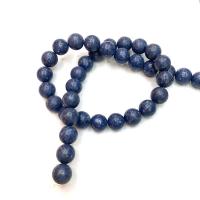 Synthetische Koralle Perle, rund, DIY & verschiedene Größen vorhanden, blau, Länge:ca. 38 cm, verkauft von Strang