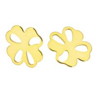Stainless Steel Flower Pendant, 201 Stainless Steel, Galvanic plating, fashion jewelry & Unisex, golden Approx 3mm 