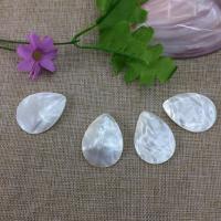 White Shell Cabochon, White Lip Shell, Teardrop, Carved, DIY, white 