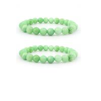 aventurine vert bracelet, Rond, élastique & unisexe, vert, 8mm, Vendu par PC
