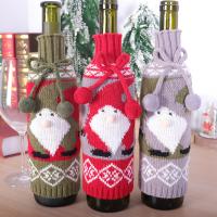 Cloth Christmas Wine Bag, knit, cute 