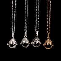 Floating Charm Necklace, Brass, plated, for woman & hollow 20-30mm Approx 38 cm 
