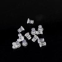 Silicone Ear Nut Component, clear Approx 