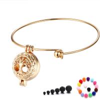 Floating Locket Bracelet & Bangle, Brass, plated, for woman & hollow Inner Approx 45mm 