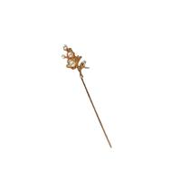 Hair Stick, Zinc Alloy, with Plastic Pearl, Flower, plated & for woman 165mm 