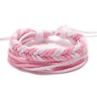 Cotton Fabric Bracelet, Round, handmade, Adjustable & fashion jewelry & for woman cm 