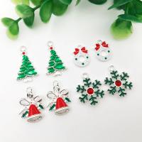 Zinc Alloy Christmas Pendants, Christmas Design & enamel 