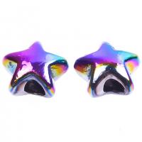 Zinc Alloy Star Beads, colorful plated, DIY 