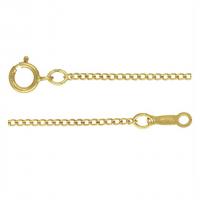 gold-gefüllt Kette Halskette, 14K goldgefüllt, unisex & verschiedene Größen vorhanden, Goldfarbe, verkauft von PC