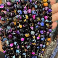 Natürliche Feuerachat Perlen, rund, DIY & verschiedene Größen vorhanden & facettierte, keine, Länge:ca. 14.96 ZollInch, verkauft von Strang