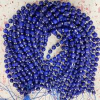 Perles de pierre lasurite naturelles, Lapis lazuli, avec perles de rocaille en verre, lanterne, DIY & normes différentes pour le choix & facettes, bleu Environ 14.96 pouce, Vendu par brin