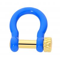 Zinc Alloy Carabiner Key Ring, Letter U, gold color plated, DIY & stoving varnish 