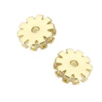 Cubic Zirconia Micro Pave Brass Beads, gold color plated, fashion jewelry & DIY & micro pave cubic zirconia, golden Approx 1mm 
