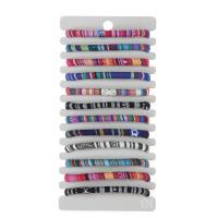 Cloth Bracelet Set, 12 pieces & Unisex & adjustable, mixed colors .7 Inch 