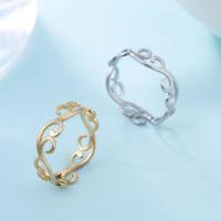 Stainless Steel Finger Ring, 304 Stainless Steel, Vacuum Ion Plating, fashion jewelry & for woman 