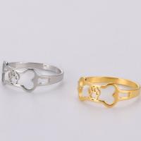 Stainless Steel Finger Ring, 304 Stainless Steel, Vacuum Ion Plating, fashion jewelry & for woman 7.7*14.5mm,2*1mm 
