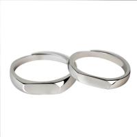 Couple Finger Rings, 925 Sterling Silver, platinum plated, Adjustable & fashion jewelry 
