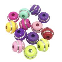 Solide Acryl Perlen, DIY, gemischte Farben, 9x8mm, ca. 1150PCs/Tasche, verkauft von Tasche
