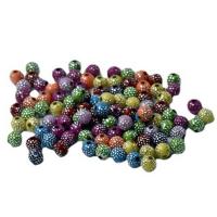 Solide Acryl Perlen, rund, DIY & verschiedene Größen vorhanden, gemischte Farben, verkauft von Tasche