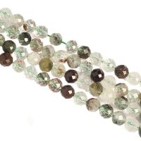 Phantom Quartz Beads, Green Phantom Quartz, Round, polished, DIY & faceted, mixed colors Approx 14.96 Inch 