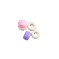 Acrylic Jewelry Beads, barrel, polished, DIY, mixed colors, 6mm, Approx 