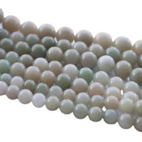 Jadeit Perlen, rund, poliert, DIY & verschiedene Größen vorhanden, grün, Länge:ca. 39 cm, verkauft von Strang