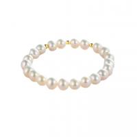 Pulseras de la perla, Perlas cultivadas de agua dulce, diferentes estilos para la opción & para mujer, 6.5mm, longitud:aproximado 6.3 Inch, Vendido por UD