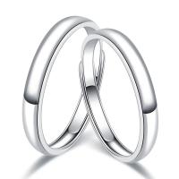 Couple Finger Rings, 925 Sterling Silver, platinum plated, adjustable & for couple 