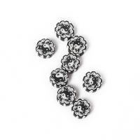 Perles bijoux Fimo , argile de polymère, Plat rond, Tai Ji & DIY, blanc et noir Environ Vendu par sac