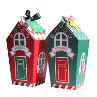 Christmas Gift Bag, Paper, House, printing, can open and put into something & Christmas Design 