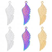 Stainless Steel Wing Shape Pendant, 304 Stainless Steel, Vacuum Ion Plating, fashion jewelry & for woman 