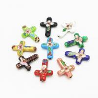 Cloisonne Beads, with Brass, Cross, DIY [