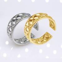 304 Stainless Steel Cuff Finger Ring, Vacuum Ion Plating, fashion jewelry & for woman 7mm,18mm 