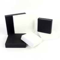 Jewelry Gift Box, PE Plastic, with Paper, Square, dustproof 