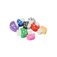 Perles bijoux Fimo , argile de polymère, champignon, DIY, couleurs mélangées Environ Vendu par sac