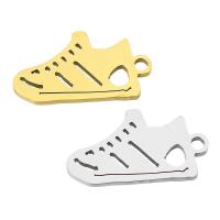 Stainless Steel Pendants, 304 Stainless Steel, Shoes, Galvanic plating, DIY Approx 1mm 