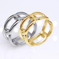304 Stainless Steel Open Finger Ring, Vacuum Ion Plating, fashion jewelry & for woman 9mm 