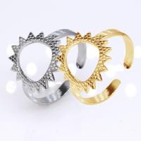 304 Edelstahl Open -Finger-Ring, Vakuum-Ionen-Beschichtung, Modeschmuck & für Frau, keine, 15mm, verkauft von PC