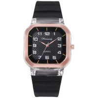 Unisex Wrist Watch, Zinc Alloy, with silicone cap & Glass, waterproofless & Chinese movement 38*18mm Approx 9.84 Inch 